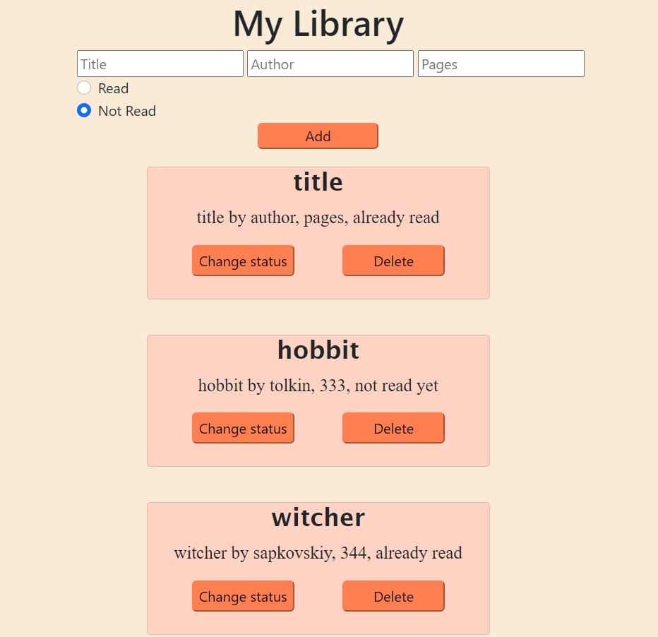 Library App preview