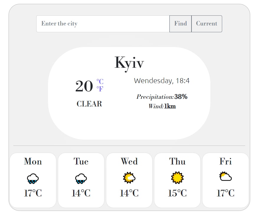 Weather App preview